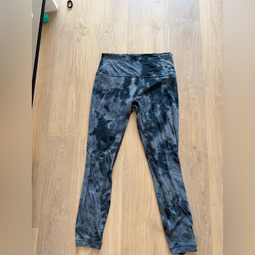 lululemon athletica Black Tie-Dye Leggings
